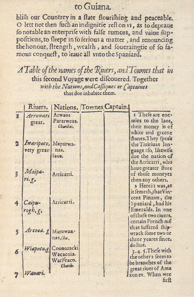 Lawrence Keymis, A Relation of the second Voyage to Guiana