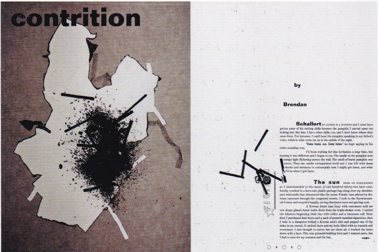 Развороты из журнала Speak, Martin Venezky, Brendan Schallert