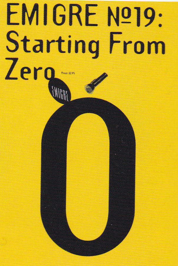 Обложка журнала Emigre