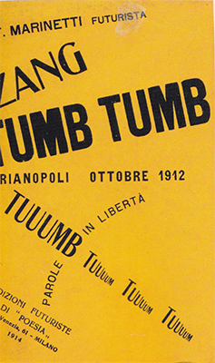 Apres la Marine, 1914, Филиппо Маринетти (1976-1944), Лондонская Библиотека Zang Tumb Tumb, 1914, Филиппо Маринетти